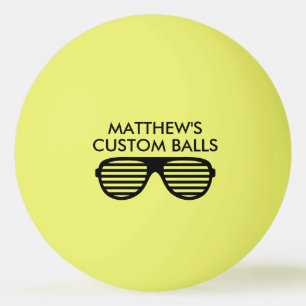 Personalized funny print table tennis ping pong ball