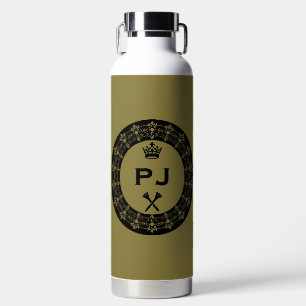 Personalized Funny Royal Golf Ball Water Bottle