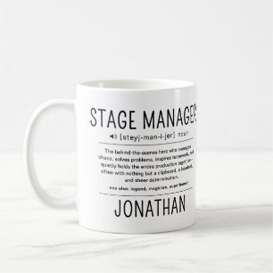 Personalized Funny Stage Manager Appreciation Gift Coffee Mug