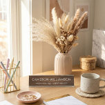 Personalized Funny Wood Paneling Overthinker Desk Name Plate<br><div class="desc">This desk name plate features a warm woodgrain background paired with clean,  modern typography. The personalized name and “Professional Overthinker” title add humor and personality to a home office or workspace. A great choice for desks that balance professionalism with a sense of humor.</div>