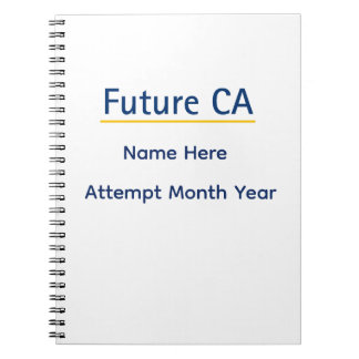 Personalized Future CA Notebook – Custom Name Exam