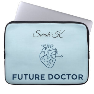 Personalized Future Doctor Heart Anatomy Laptop Sl Sleeve