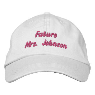 Personalized Future Mrs Bride Gift Custom Fiancee Embroidered Hat