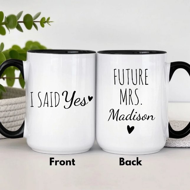 Personalized Future Mrs Engagement Mug (Creator Uploaded)