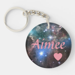 Personalized Galaxy Key Ring