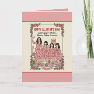 Personalized Galentine's Day Greeting Card