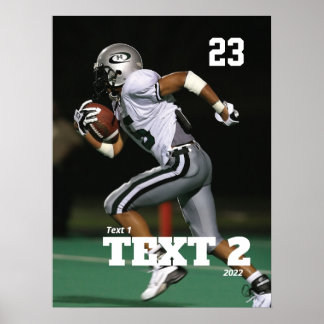 Personalized Game Day Football Poster