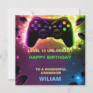 PersonaliZed Gamer Birthday Card