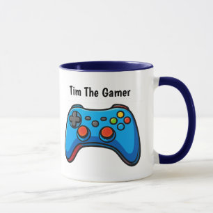 Personalized Gamer Coffee Mug Custom Name Gift