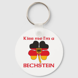Personalized German Kiss Me I'm Bechstein Key Ring