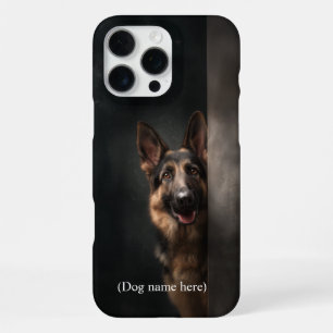 Personalized German Shepherd Portrait iPhone 16 Pro Max Case