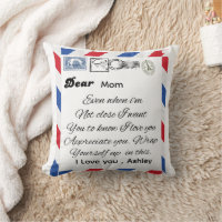 Personalized giant postcard blanket from daughter 