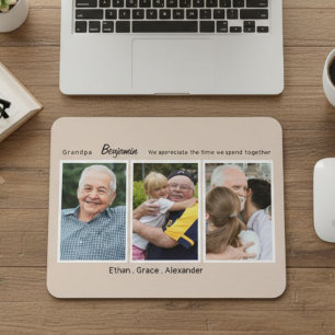  personalized gift for grandparents, grandpa mouse mat