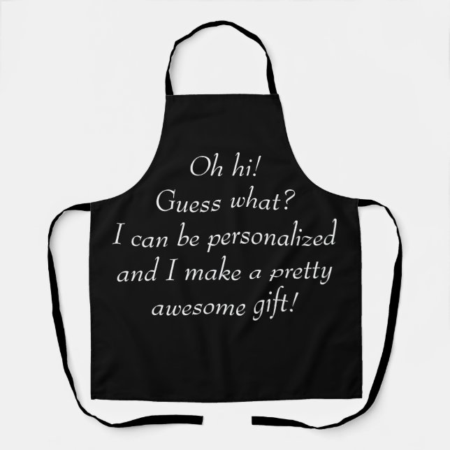 Personalized gift for her, gift for him,  apron (Front)