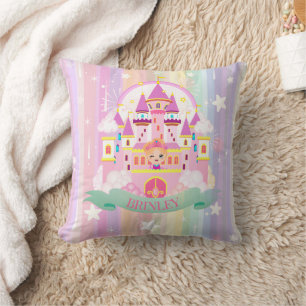 Personalized Gift! Princess Castle Cushion
