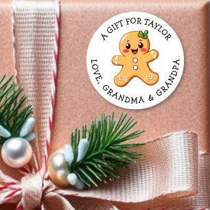 Personalized Gift Tag Christmas   Cute Pink