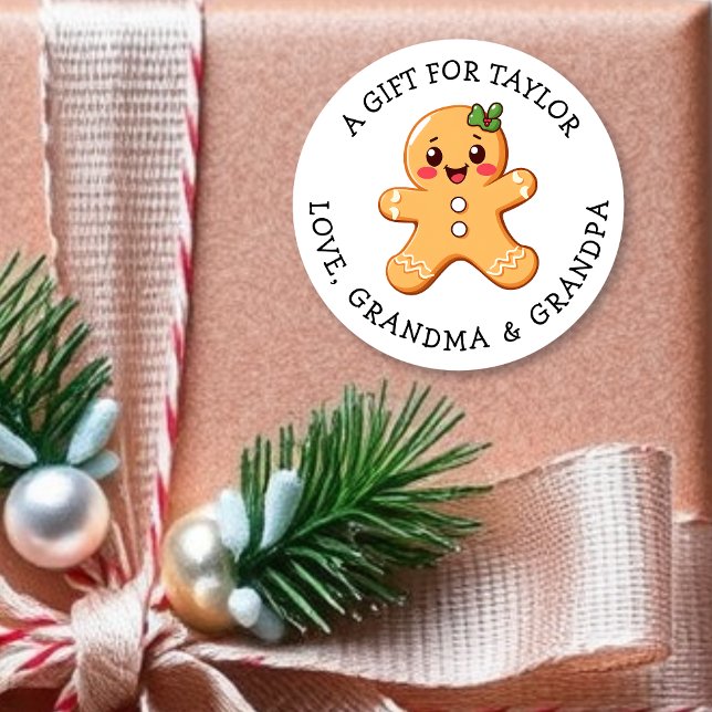 Personalized Gift Tag Christmas | Cute Pink (Creator Uploaded)