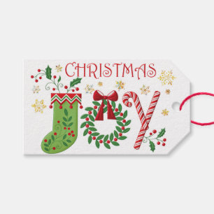 Personalized Gift Tags - Christmas Joy