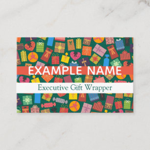 Personalized "Gifts and Presents" (UK/Euro) Business Card