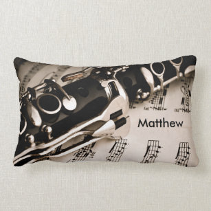 Clarinet Player Gifts & Gift Ideas Clarinet Pattern Body Pillow | Zazzle