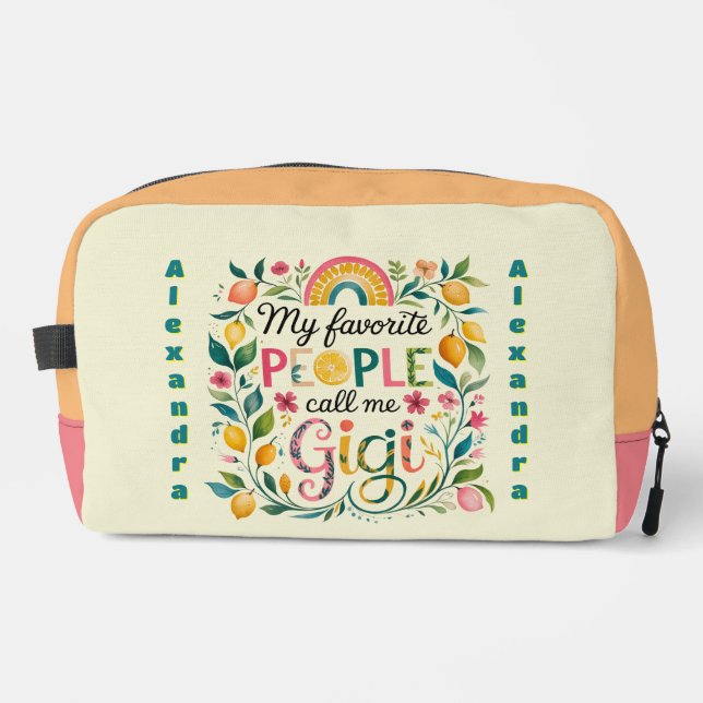 ❤️Personalized GIGI Gifts Mothers Day Birthday  Dopp Kit (Front)