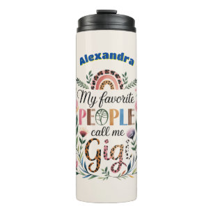 ❤️Personalized GIGI Gifts Mothers Day Birthday  Thermal Tumbler