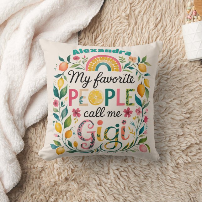 ❤️Personalized GIGI Mothers Day Birthday Christmas Cushion (Blanket)