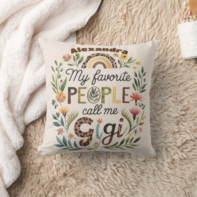 ❤️Personalized GIGI Mothers Day Birthday Christmas Cushion (Blanket)