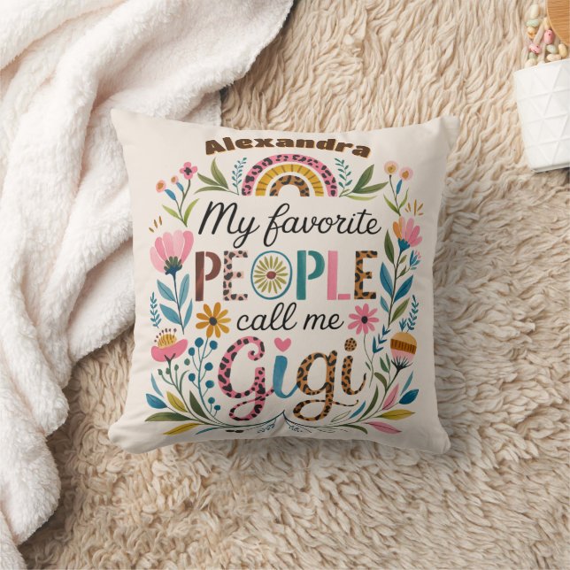 ❤️Personalized GIGI Mothers Day Birthday Christmas Cushion (Blanket)