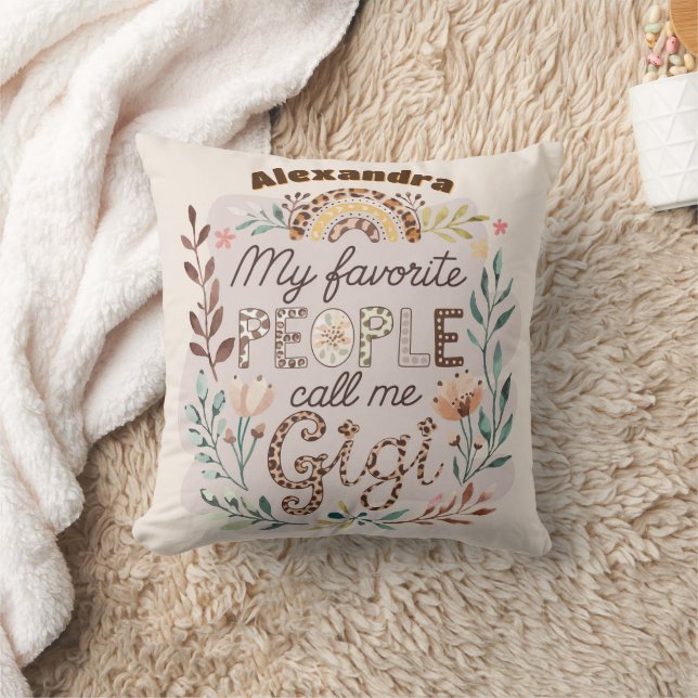 ❤️Personalized GIGI Mothers Day Birthday Christmas Cushion (Blanket)