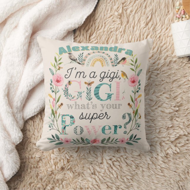 ❤️Personalized GIGI Mothers Day Birthday Christmas Cushion (Blanket)