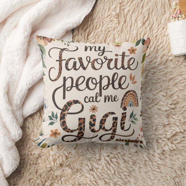❤️Personalized GIGI Mothers Day Birthday Christmas Cushion (Blanket)