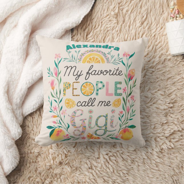 ❤️Personalized GIGI Mothers Day Birthday Christmas Cushion (Blanket)