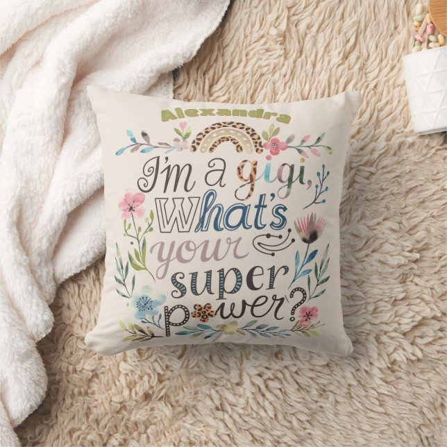 ❤️Personalized GIGI Mothers Day Birthday Christmas Cushion (Blanket)