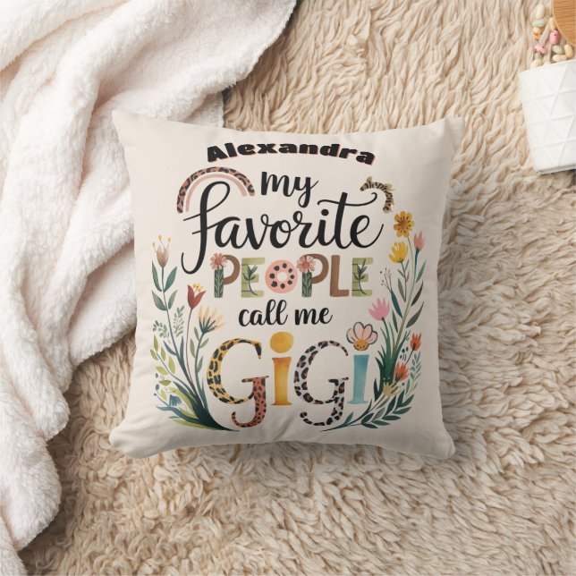 ❤️Personalized GIGI Mothers Day Birthday Christmas Cushion (Blanket)