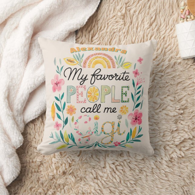 ❤️Personalized GIGI Mothers Day Birthday Christmas Cushion (Blanket)