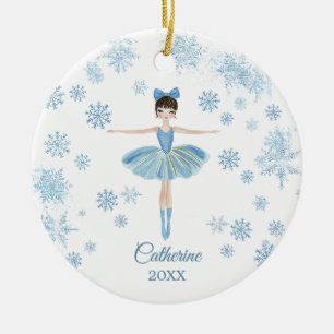Personalized Girl Ballet Nutcracker Birthday  Ceramic Tree Decoration