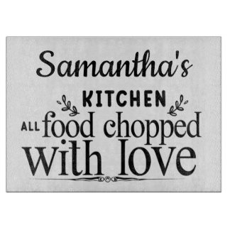 Personalized Glass Cutting Board