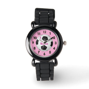 PERSONALIZED Glitter Soccer Watch for Girls