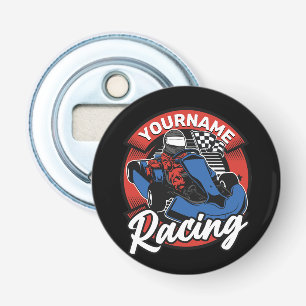 Personalized Go Kart Extreme Racing Karting Race Bottle Opener