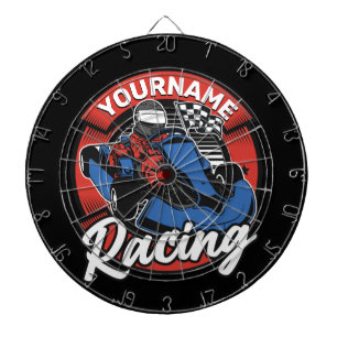 Personalized Go Kart Extreme Racing Karting Race Dartboard