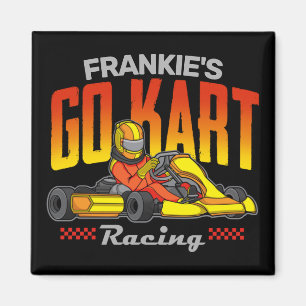 Personalized Go Kart Racing Motorsport Karting  Magnet