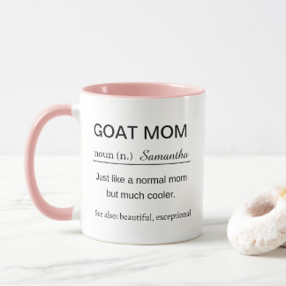 Personalized Goat Mom Definition Coffee Mug