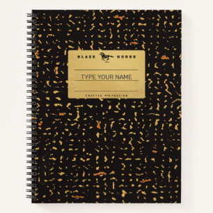 Personalized Gold Composition Notebook