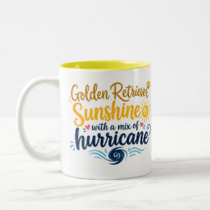 Personalized Golden Retriever Coffee Two-Tone Coffee Mug