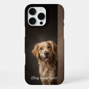Personalized Golden Retriever Portrait iPhone 16 Pro Max Case