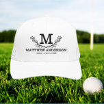Personalized Golf Ball Pattern Name Monogram Age Trucker Hat<br><div class="desc">Personalized golf ball pattern name monogram age could be a great design for you as well as it can be a great gift for your golfer friend or family members or other people.</div>