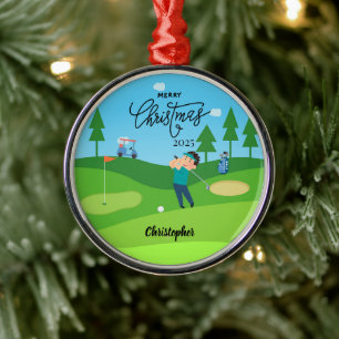 Personalized Golf Christmas Ornament for Him