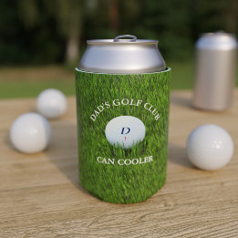 Personalized Golf Club Green Can Cooler