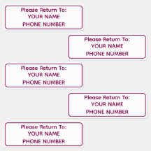 Personalized Golf Club ID Name Labels